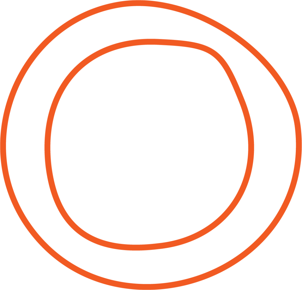 organic orange Aboriginal circle