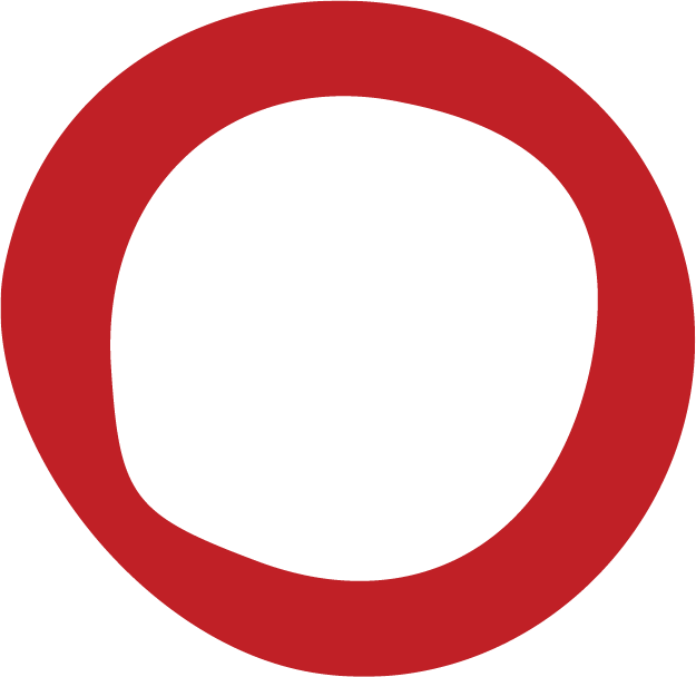red single solid organic circle