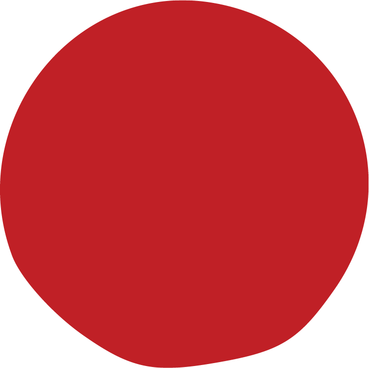 red solid organic circle